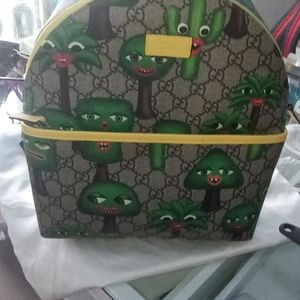 gucci gg backpack supreme smiling plants